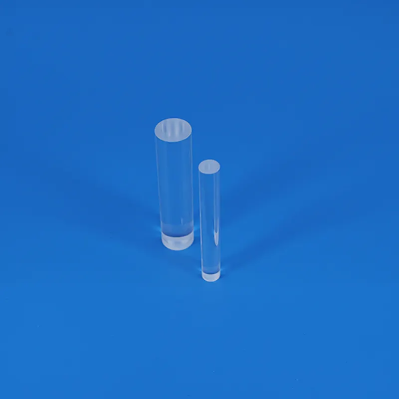 High temperatur klar kristall glas zylinder stange objektiv