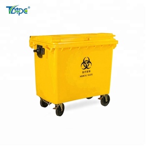 660 Liter HDPE Material Factory Brand <strong>Garbage</strong> <strong>Container</strong> with 4 Wheels
