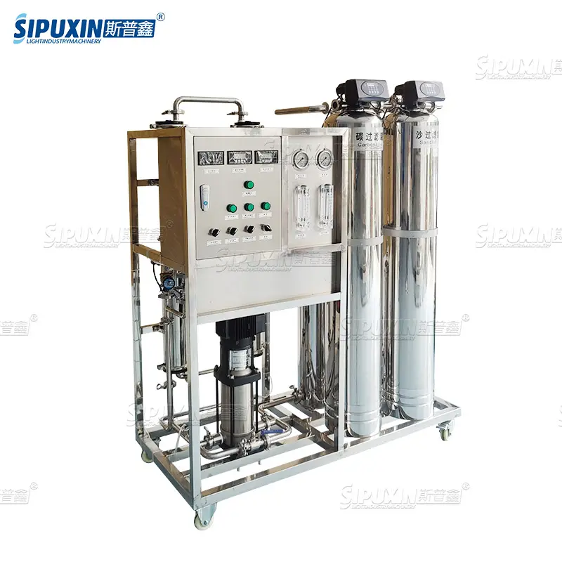 SPX vendita calda 500LPH apparecchiature automatiche per il trattamento delle acque RO filtro osmosi inversa macchina acqua commerciale