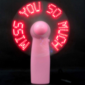 Nuevo producto Mini portátil Handy Led mensaje personalizado ventilador de batería, programable Led Display ventilador eléctrico de mano - Product Image 1