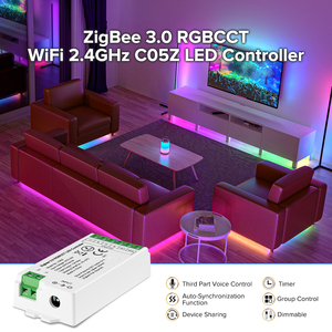 Zigbee 3,0 светодиодный контроллер PWN DIM CCT RGB RGBW RGBCCT светодиодная работа с мостом Tuya двухрежимный шлюз умные вещи DC5V-24V - Product Image 3