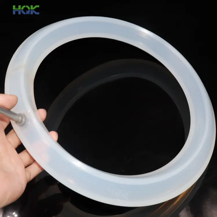 Heat resisting food grade inflatable rubber ring inflation valve transparent sealing customized silicone inflatable ring