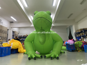 Khổng Lồ Màu Xanh lá cây <span class=keywords><strong>Inflatable</strong></span> iguanas mô hình phim hoạt hình với ánh sáng cho Đảng quảng cáo - Product Image 6