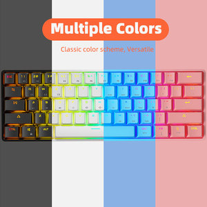 Jertech JK530 Diseño moderno colorido inalámbrico 2,4 Teclado Computadora con cable Mini teclados para juegos - Product Image 4