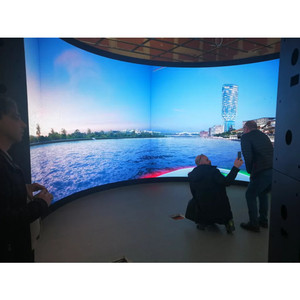 Светодиод высокой четкости, бесшовный светодиодный экран, 320x160 мм, гибкий модуль P1.8 P2 P2.5 P3 P5 - Product Image 1