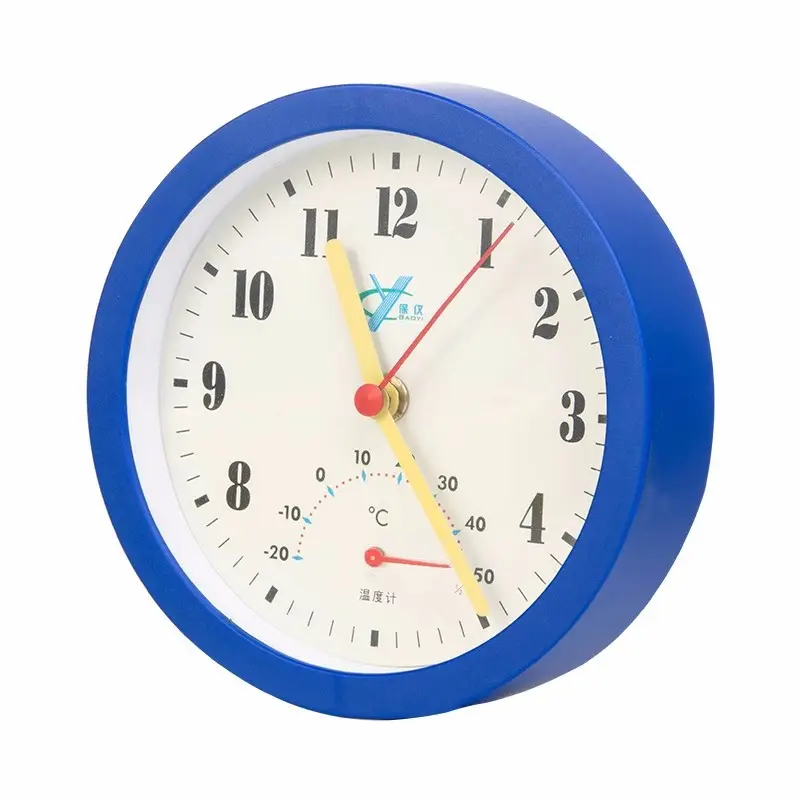 Termómetro de reloj despertador H162 2 en 1/medidor de temperatura de alta precisión para interiores/esfera grande de 15cm con reloj