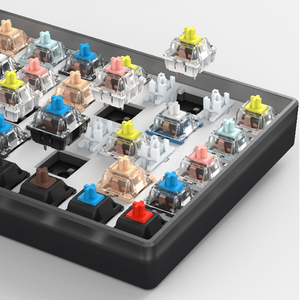 HZGAMER 68 tasti Kit custodia per tastiera personalizzata RGB, Kit tastiera meccanica da gioco Hot Swap Set di interruttori per tastiera - Product Image 4