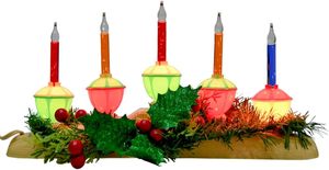 Juego de cuerdas LED de 5 luces con certificación UL, luces decorativas de árbol de Navidad de noche de burbujas festivas multicolores para uso en exteriores - Product Image 5