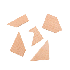 Katı kayın ahşap DIY Tangram bulmaca oyuncak eğitici ahşap oyuncaklar çocuklar için 2-6 yaş için 5-7