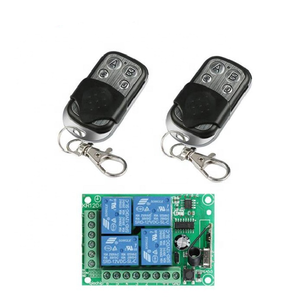 433 MHz Drahtloser Fernbedienung schalter DC12V 4CH Relais empfänger modul HF-Sender 433 MHz für Garagentor öffner - Product Image 2