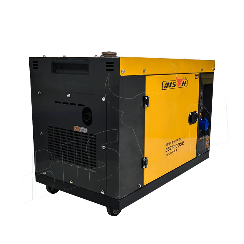 Bison Europe Buy 12V 8.3A Single Cylinder 3 Phase 6 Kva Super Silent Style Power Generator Price For Home