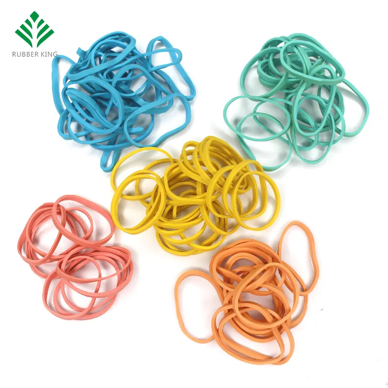 individuelle größe verpackungsbreite günstiges umweltfreundliches material gummiband in verschiedenen farben