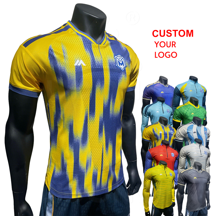 Camisetas de fútbol al por mayor Rojo Azul