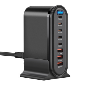 LED 600W 8-Port Super GaN PD3.1 Desktop <strong>Charger</strong> (5C3A) - All-in-<strong>One</strong> High-Speed PD Charging Station - Product Image 5