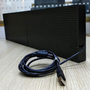 Светодиодный дисплей 128x32 точечный матричный светодиодный модуль P4 стенд с Pantallas светодиодный рекламный щит вывески для автомобилей небольшой светодиодный Тикер дисплей - Product Image 4