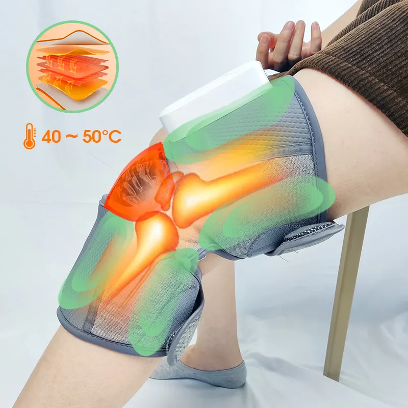 Yicoly 4 Massage Modi 40-55 Celsius Thermische Verwarming Elektrische Machine Pijnverlichting Verwarmde Knie Massager Met Warmte