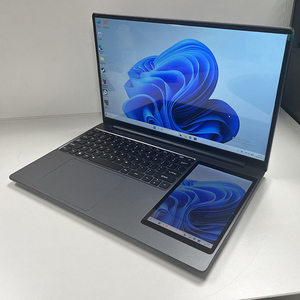 Dual Screen Laptops Intel N100 Processor 15.6&quot; IPS I7&quot; <strong>Touchscreen</strong> RGB <strong>Keyboard</strong> Laptop Computer - Product Image 2