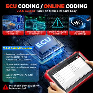 KINGBOLEN K8 PRO Herramienta de Escaneo de Diagnóstico para Todos los Sistemas, Escáner OBD2 Bidireccional, Codificación ECU 34 De Reinicio, 2, 2, 2, 3 - Product Image 4