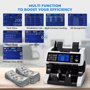 Máquina de comprobación de dinero de denominaciones mixtas, máquina de conteo de dinero, identificación automática, validador de moneda, 2, 2 - Product Image 2