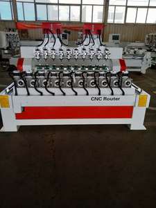 Alta produzione 4 assi legno CNC Router Multi-teste rotativo carpenteria macchine DSP Syntec Mach3 NC Studio sistema di controllo - Product Image 2