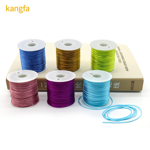 Cordón de nailon de poliéster 0,8 de 1,0/100% mm, pulsera de macramé con nudo chino, cuerda trenzada, abalorios de borlas DIY para tejer a mano