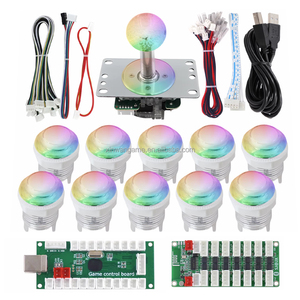 RGB LED Button DIY Kit for HAPP Style <strong>Arcade</strong> Stick Zero Delay Board for PC <strong>Raspberry</strong> <strong>Pi</strong> Colorful Lighting <strong>Control</strong> Coin Pusher - Product Image 3