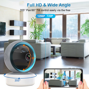 Caméra <span class=keywords><strong>IP</strong></span> Tuya caméra vidéo Wifi HD vision nocturne Audio bidirectionnel suivi automatique Cloud caméra de sécurité à domicile intelligente - Product Image 5