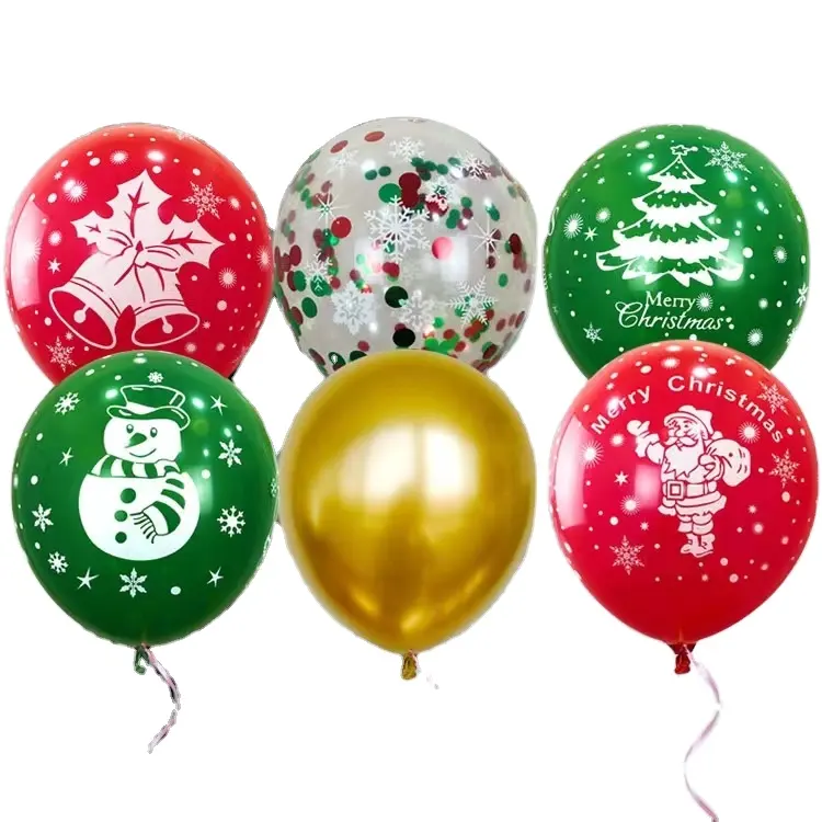 Globo de helio, decoración navideña de nieve importada, superventas, 2022