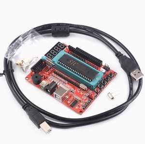 51 mikrodenetleyici geliştirme kurulu STC89C52RC çekirdek minimum sistem kartı C51 öğrenme kartı XP/WIN10 destekler