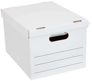 A4アーカイブドキュメント段ボール箱ファイル包装ボックス蓋とハンドル付き - Product Image 1