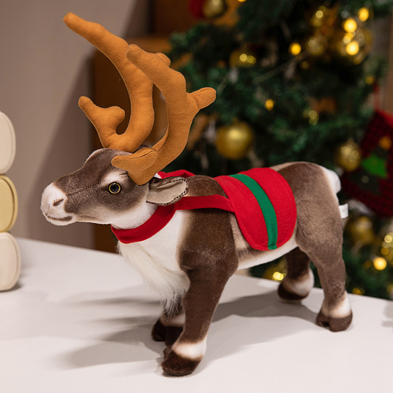 Deep brown christmas stance reindeer