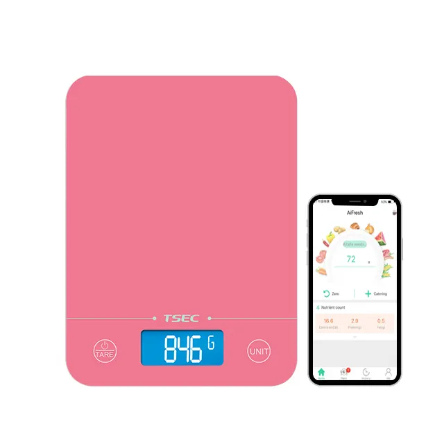 Bilancia da cucina da 10 kg bilancia per alimenti per la salute verdure pesatura di vetro temperato ABS smart app gratuita bilancia elettronica per cucina domestica