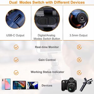 Comica VM10 PRO Universal Video Microphone - Adjustable Gain, USB C Digital <strong>Output</strong>, Monitoring - Shotgun Mic for Camera - Product Image 2