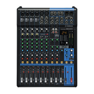 MG12XU 12チャンネルミキシングコンソールオーディオDJコントローラ用Max 6 Mic/12 Line in (4 Mono + 4ステレオ) プロセッサ
