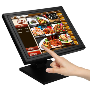 Monitor de pantalla táctil pos táctil resistivo/capacitivo Monitor de pantalla táctil de 17 pulgadas para pedidos de terminales POS