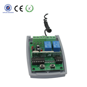 Codice di rotolamento universale a 2 canali con codice fisso 12V-24V ON/OFF telecomando controller a corrente continua telecomando 433/315mhz YET402PC-v2.0