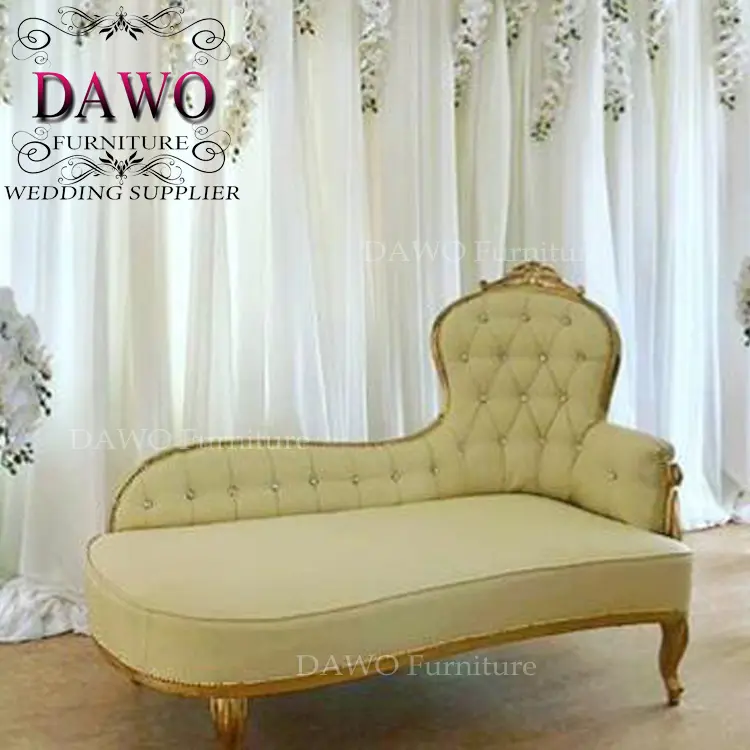 Sofá de boda para novio y novia, muebles reales coloridos