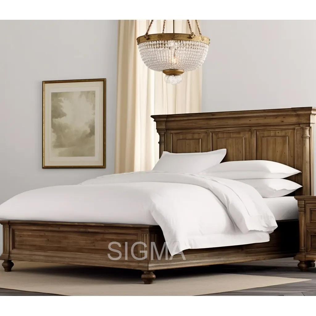 Camas de madera tamaño Queen King vintage de calidad superior, muebles de madera, juegos de dormitorio, camas de madera