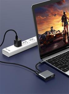 Concentrador de ordenador portátil tipo C a and A y HTadapter adapter adaptador de 4 puertos USB2.0 3,0 4 en 1 - Product Image 6