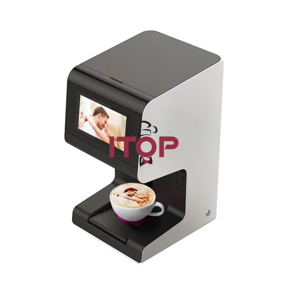 Impresora de Arte de café 3D para selfie, tinta comestible, café, Latte