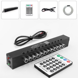 12V 6W 12หลุมสีขาวแอลอีดีเครื่องยนต์ดาวตกแสงยิงแสงแอพมือถือ + ใยแก้วนำแสง1.0มม. 20ชิ้น/รู * 12รู * 3เมตรยาว - Product Image 4