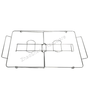 סיטונאי מלא-גודל Stackable חוט שמתחכך צלחת מתלה כרום מצופה בוקר הפנוי חוט מתלה מתקפל שפשופי Stand