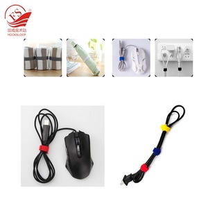 Custom Logo <strong>Double</strong> <strong>Sided</strong> Reusable Nylon <strong>Straps</strong> Self-Adhesive Cord Wraps and Cable Ties With <strong>Hook</strong> and <strong>Loop</strong> for Bags Garments - Product Image 6