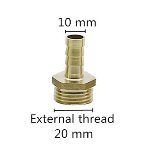 Yellow - 1/2" Male Thread to 10mm