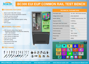 Beacon Common Rail Injector Tester Pump Test Bench BC300 Automotive Injector Lab With Piezo <strong>Testing</strong> Function Coding - Product Image 6