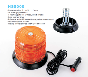 <span class=keywords><strong>12w</strong></span>汽车发光二极管频闪灯信标<span class=keywords><strong>12V</strong></span>/24v琥珀色紧急闪光灯7色外壳警告发光二极管灯