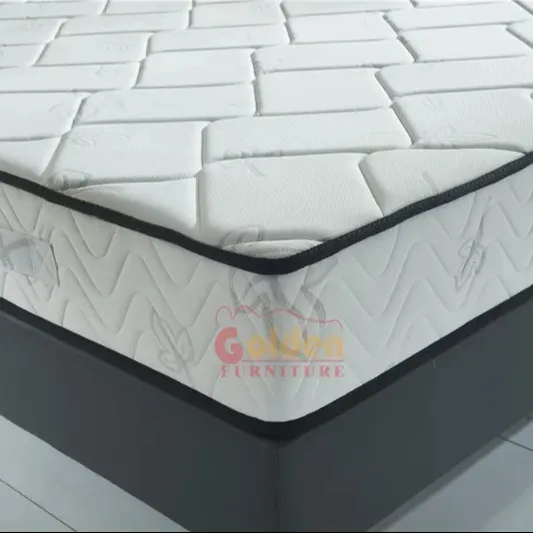 Matelas de lit hypoallergénique ignifugé UK King Size tissu Latex mousse à mémoire de forme hôtel matelas à ressorts Bonnell enroulé dans une boîte