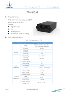 Medidor de distancia láser de alta precisión, 40m, sensor de distancia láser con salida analógica - Product Image 2