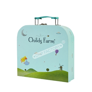 Juego de embalaje de regalo de Navidad Maleta de cartón de papel impresa personalizada Cajas de regalo anidadas en blanco con asa - Product Image 2