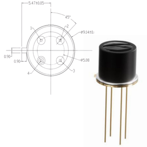 ICチップTO-39金属管シェルパッケージI2CインターフェースIR温度校正センサーXGZT2614 - Product Image 1